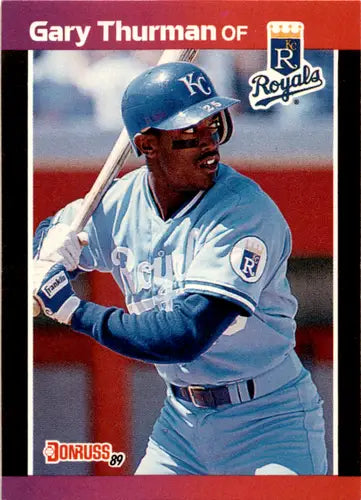 1989 Donruss #498 Gary Thurman NM Near Mint Royals ID:45979 - Baseball Card Single