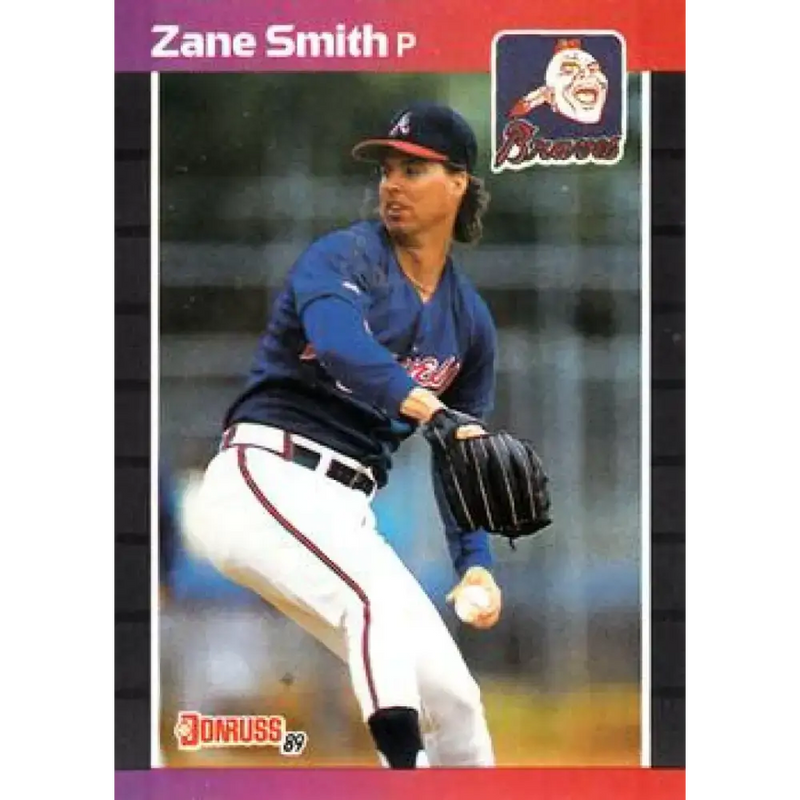 1989 Donruss #499 Zane Smith NM-MT Atlanta Braves Baseball Card - Baseball Card Single