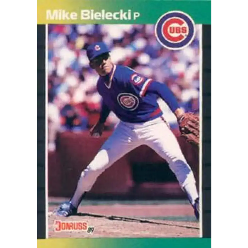1989 Donruss #512 Mike Bielecki NM-MT Chicago Cubs Baseball Card - Baseball Card Single