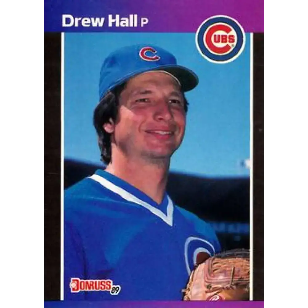 1989 Donruss #522 Drew Hall DP NM-MT Chicago Cubs Baseball Card - Baseball Card Single