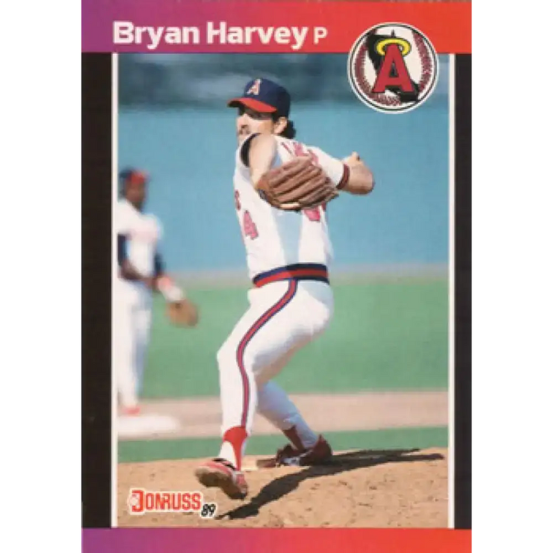 1989 Donruss #525 Bryan Harvey DP NM-MT RC Rookie California Angels Baseball Card - Baseball Card Single