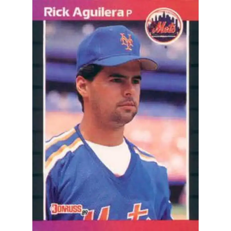 1989 Donruss #526 Rick Aguilera DP NM-MT New York Mets Baseball Card - Baseball Card Single
