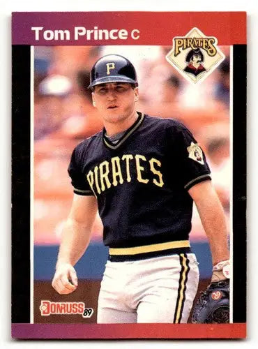 1989 Donruss #527 Tom Prince Pittsburgh Pirates Baseball Cards EX/NM ID:58491 - Baseball Card Single