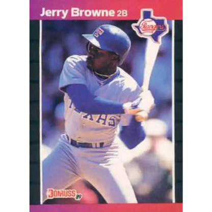 1989 Donruss #529 Jerry Browne DP NM-MT Texas Rangers Baseball Card