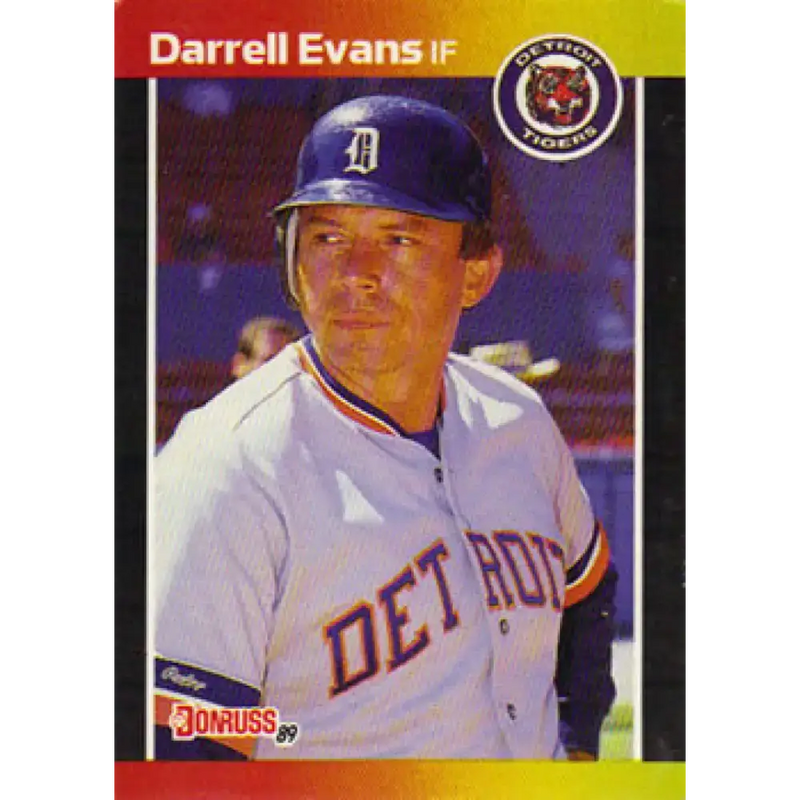 1989 Donruss #533 Darrell Evans DP NM-MT Detroit Tigers Baseball Card - Baseball Card Single