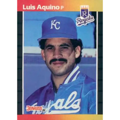 1989 Donruss #534 Luis Aquino DP NM-MT Kansas City Royals Baseball Card