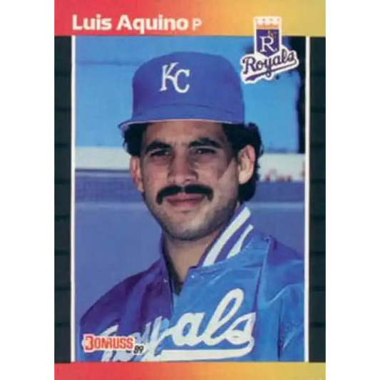 1989 Donruss #534 Luis Aquino DP NM-MT Kansas City Royals Baseball Card