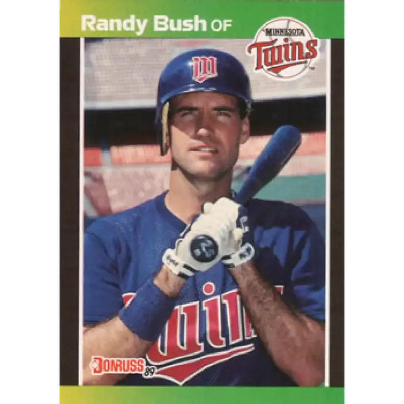 1989 Donruss #537 Randy Bush DP NM-MT Minnesota Twins Baseball Card - Baseball Card Single