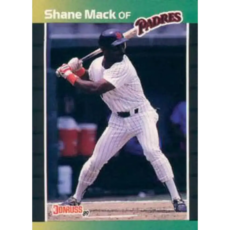 1989 Donruss #538 Shane Mack DP NM-MT San Diego Padres Baseball Card - Baseball Card Single