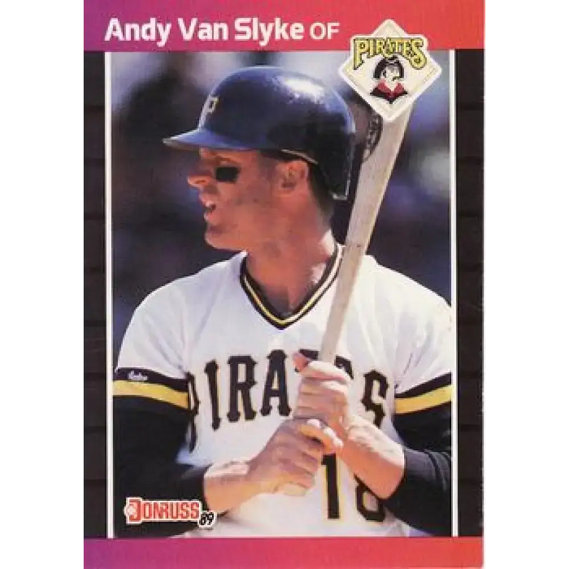 1989 Donruss #54 Andy Van Slyke NM-MT Pittsburgh Pirates Baseball Card - Baseball Card Single