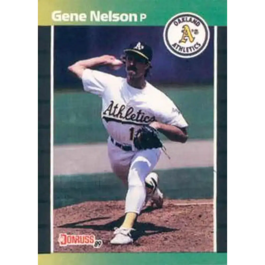 1989 Donruss #540 Gene Nelson DP NM-MT Oakland Athletics Baseball Card - Baseball Card Single