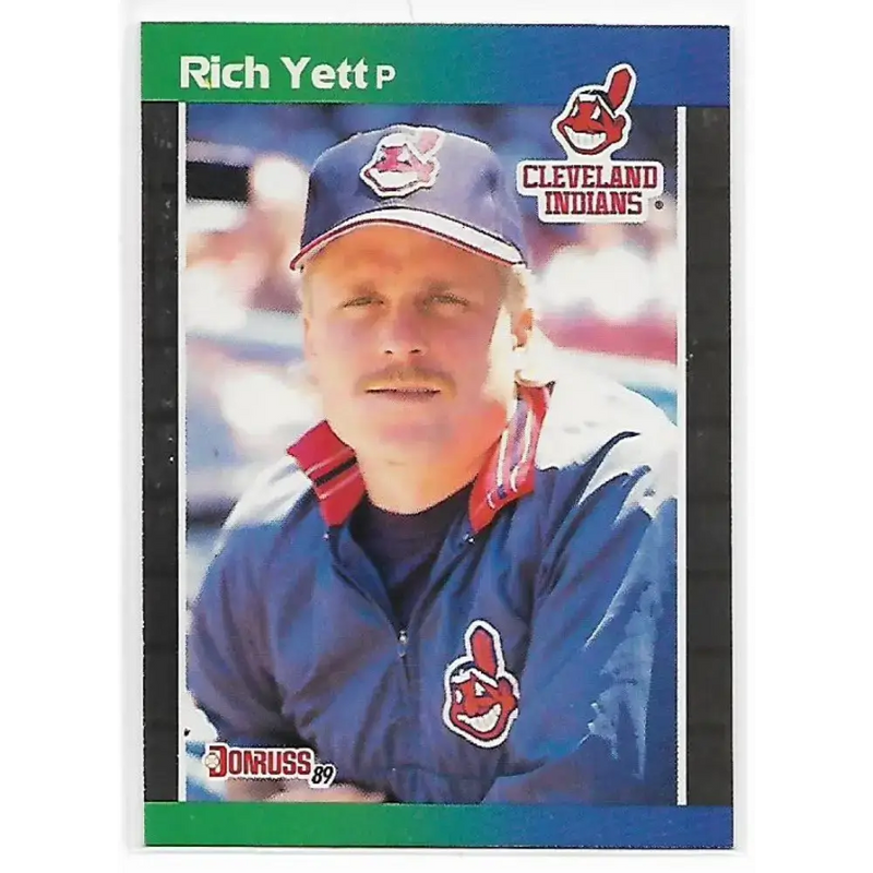 1989 Donruss #546 Rich Yett DP NM-MT Cleveland Indians Baseball Card - Baseball Card Single