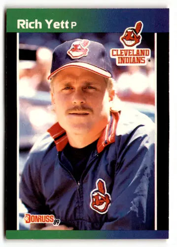 1989 Donruss #546 Rich Yett NM Near Mint Indians DP ID:49059