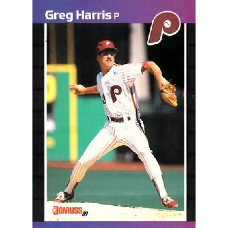 1989 Donruss #548 Greg Harris DP NM-MT Philadelphia Phillies Baseball Card - Baseball Card Single
