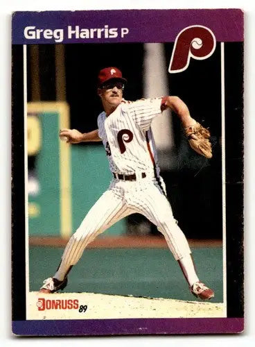 1989 Donruss #548 Greg Harris Philadelphia Phillies Baseball Cards E ID:56240 - Baseball Card Single