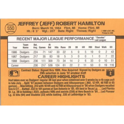 1989 Donruss #549 Darren Daulton NM-MT Philadelphia Phillies Baseball Card