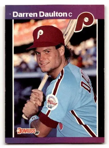 1989 Donruss #549 Darren Daulton Philadelphia Phillies Baseball Card ID:64454 - Baseball Card Single