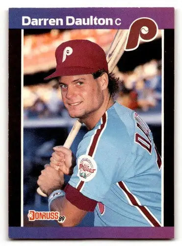 1989 Donruss #549 Darren Daulton Philadelphia Phillies Baseball Card ID:64453 - Baseball Card Single