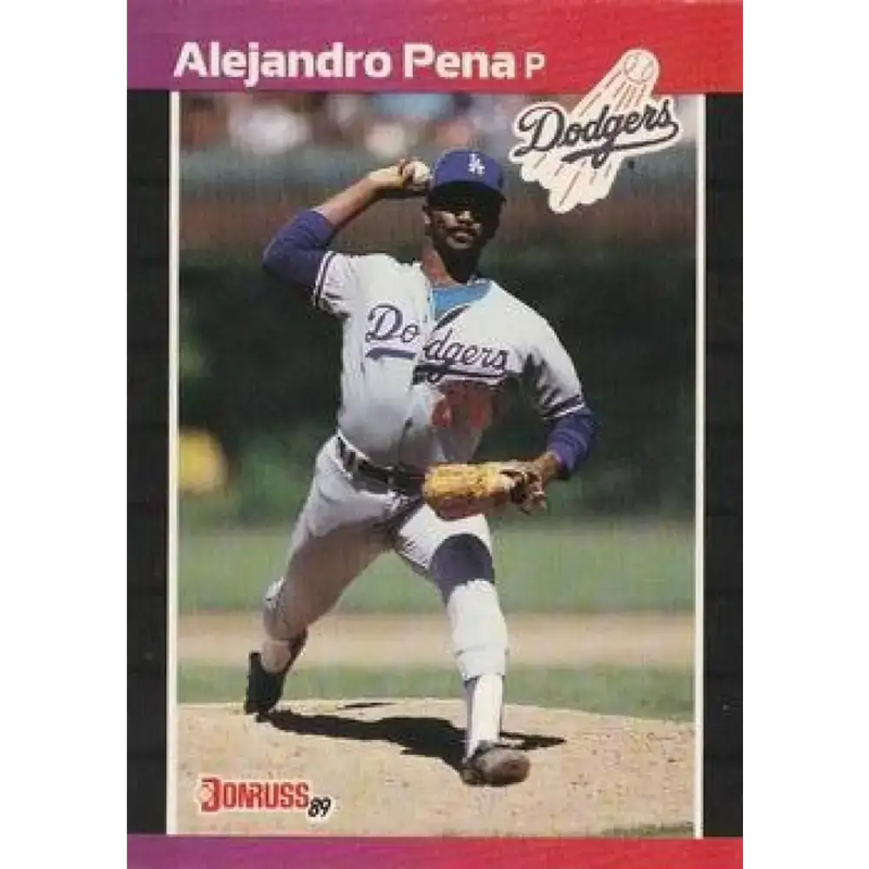 1989 Donruss #557 Alejandro Pena DP NM-MT Los Angeles Dodgers Baseball Card - Baseball Card Single