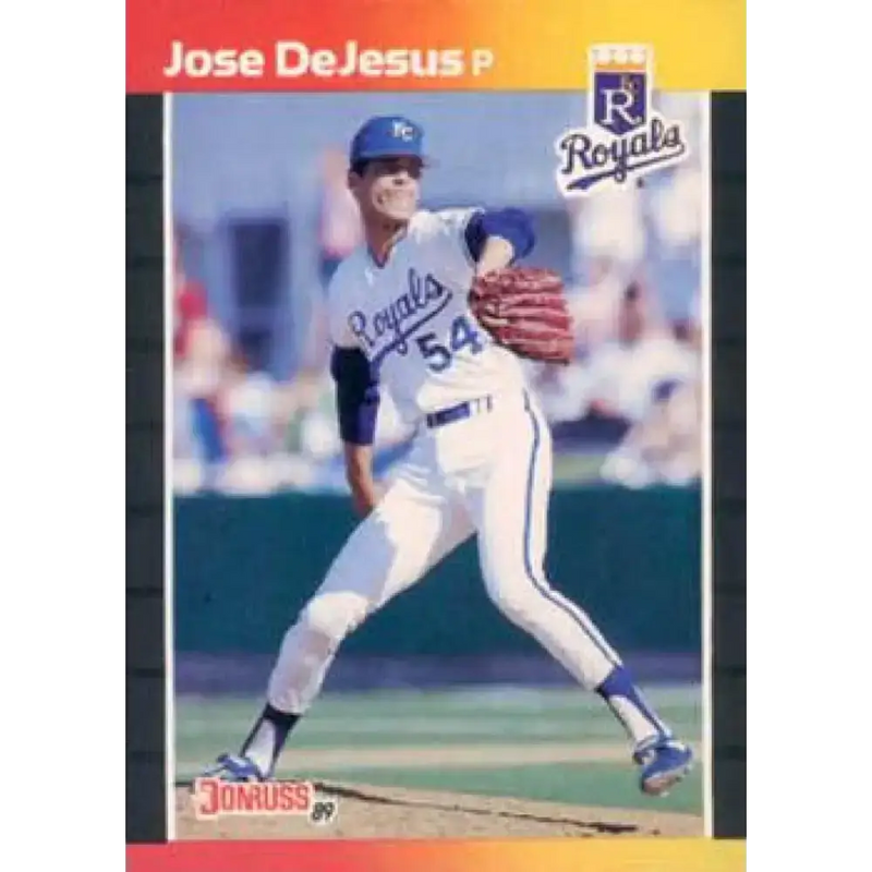 1989 Donruss #558 Jose DeJesus DP NM-MT RC Rookie Kansas City Royals Baseball Card - Baseball Card Single