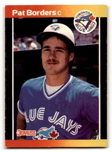 1989 Donruss #560 Pat Borders Toronto Blue Jays Baseball Cards EX/NM ID:58494 - Baseball Card Single