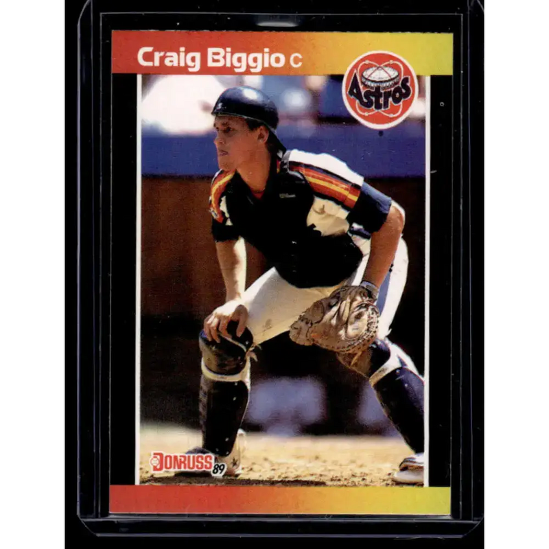 1989 Donruss #561 Craig Biggio Houston Astros NM-MT Baseball Card - Baseball Card Single