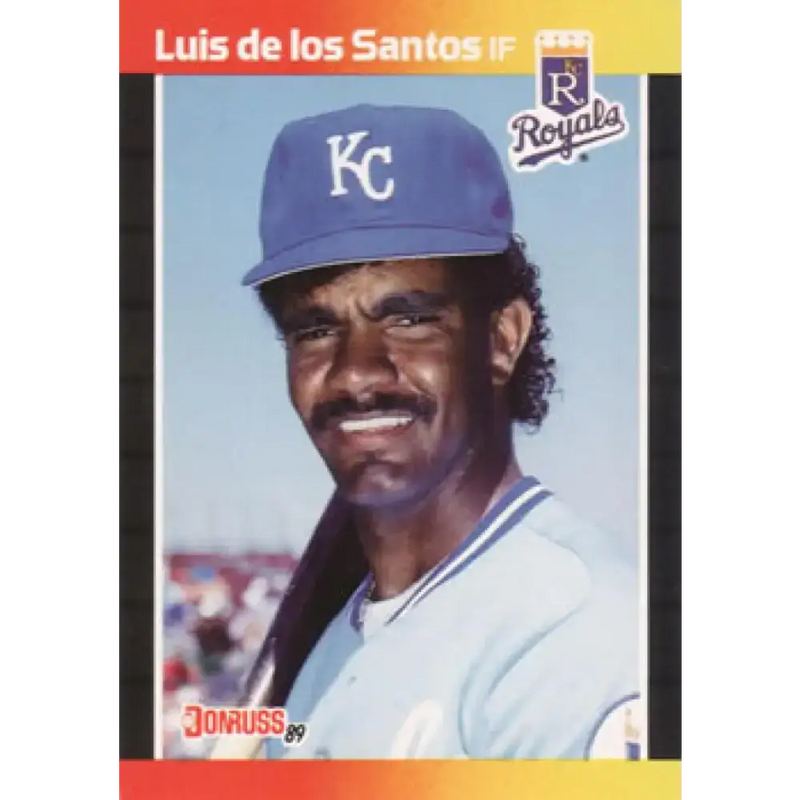 1989 Donruss #562 Luis de los Santos DP NM-MT RC Rookie Kansas City Royals Baseball Card - Baseball Card Single