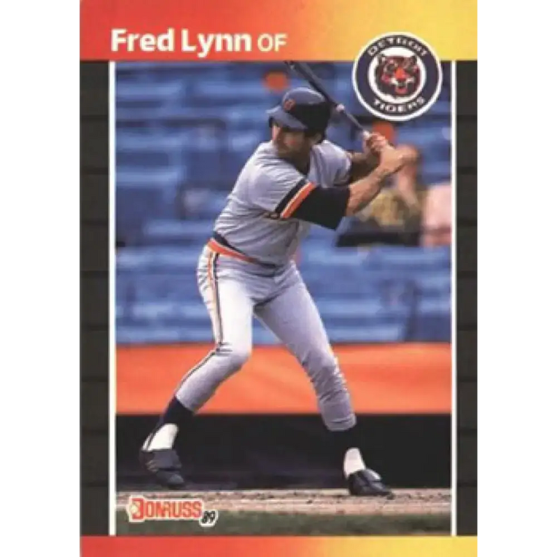 1989 Donruss #563 Fred Lynn DP NM-MT Detroit Tigers Baseball Card - Baseball Card Single