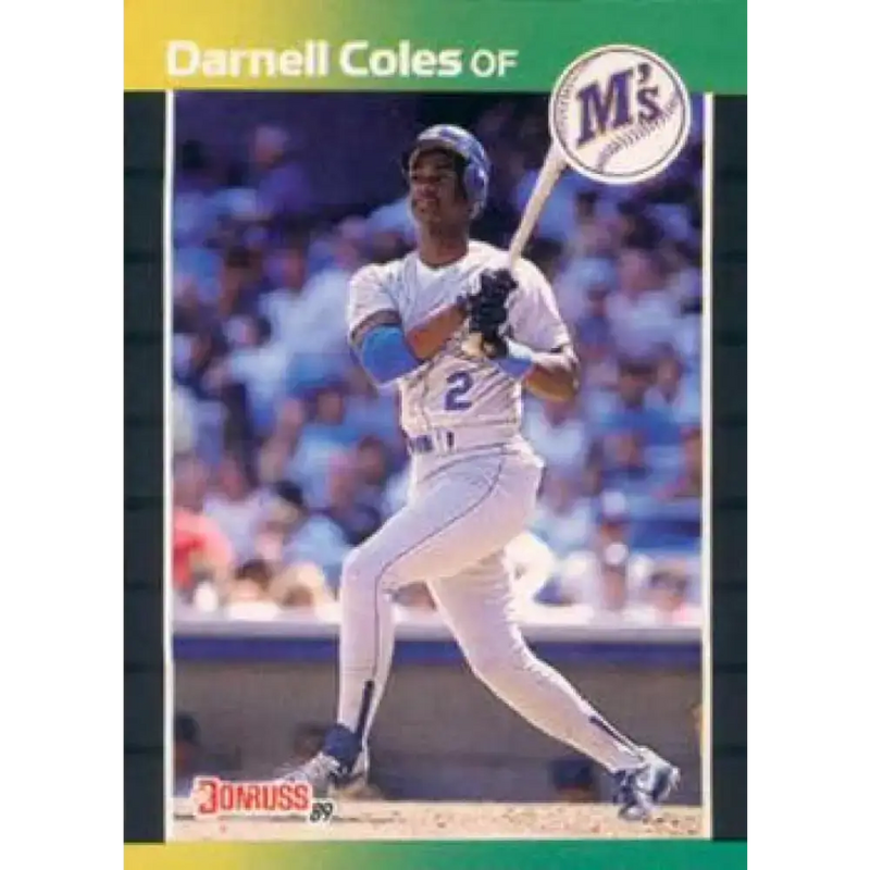 1989 Donruss #566 Darnell Coles DP NM-MT Seattle Mariners Baseball Card - Baseball Card Single