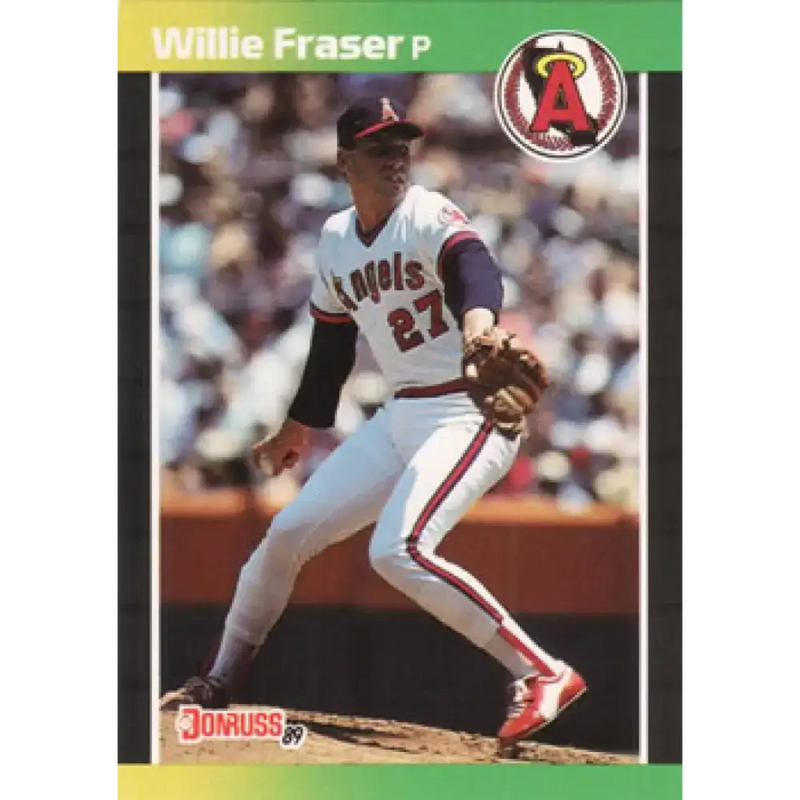 1989 Donruss #567 Willie Fraser DP NM-MT California Angels Baseball Card - Baseball Card Single