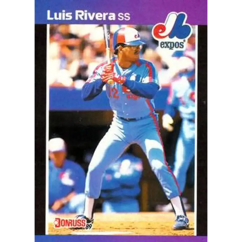 1989 Donruss #578 Luis Rivera / DP NM-MT Montreal Expos Baseball Card - Baseball Card Single