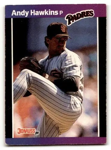 1989 Donruss #583 Andy Hawkins San Diego Padres Baseball Cards EX Ex ID:56235 - Baseball Card Single