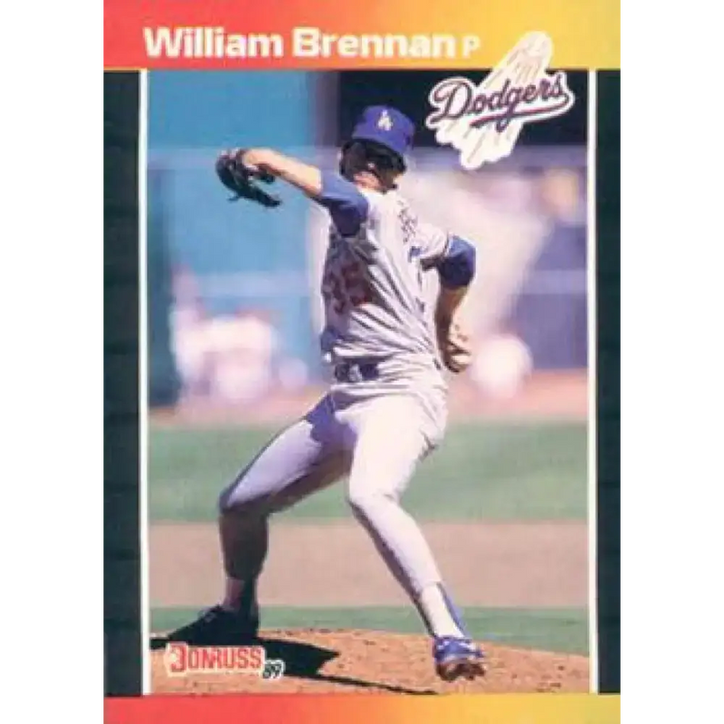 1989 Donruss #589 William Brennan NM-MT RC Rookie Los Angeles Dodgers Baseball Card - Baseball Card Single