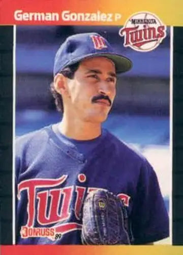 1989 Donruss #590a German Gonzalez NM Near Mint RC Rookie Twins ID:81467 - Baseball Card Single