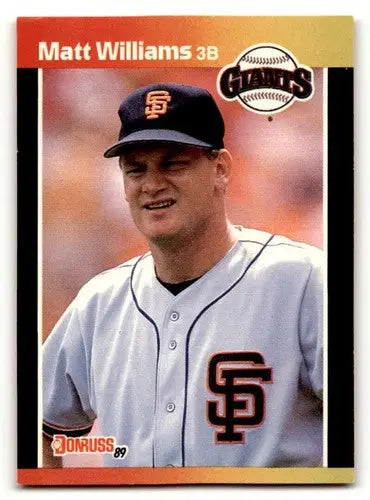 1989 Donruss #594 Matt Williams San Francisco Giants Baseball Cards ID:64470 - Baseball Card Single