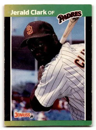 1989 Donruss #599 Jerald Clark San Diego Padres Baseball Cards EX Ex ID:56238 - Baseball Card Single
