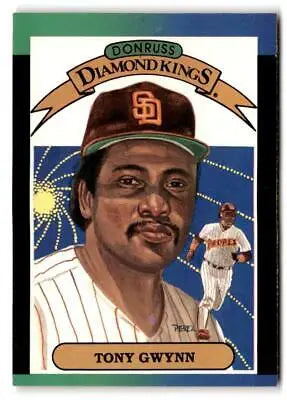 Tony Gwynn baseball card from 1989 Donruss trading cards collection
