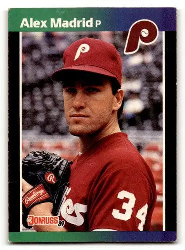 1989 Donruss #604 Alex Madrid Philadelphia Phillies Baseball Cards E ID:56241