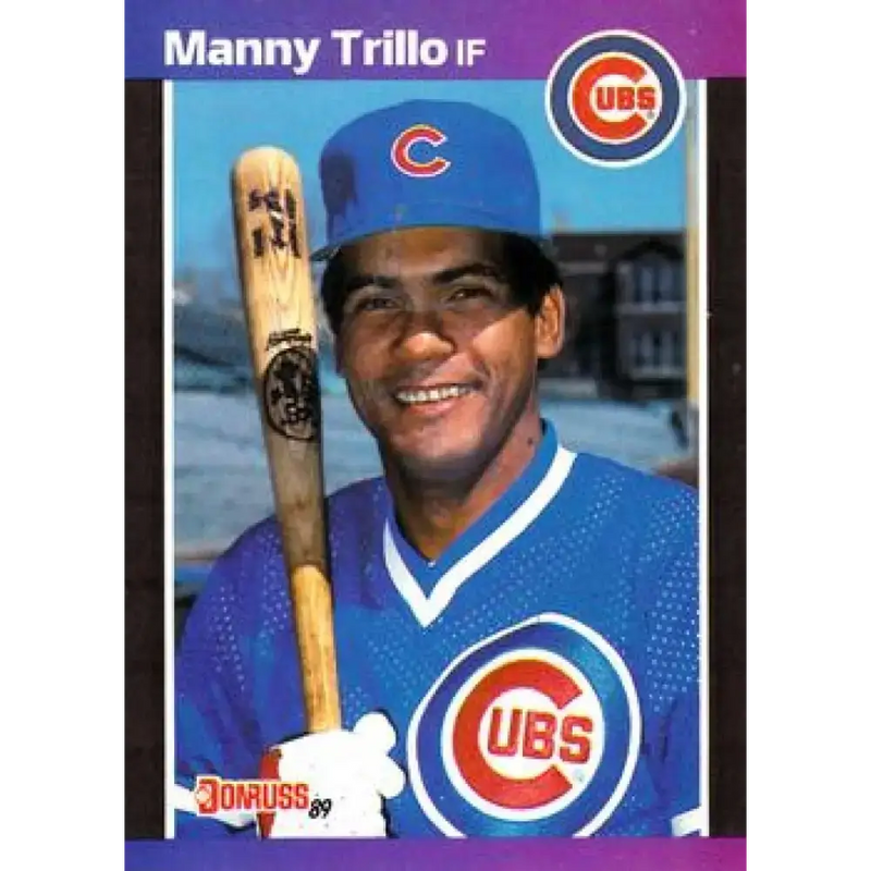 1989 Donruss #608 Manny Trillo DP NM-MT Chicago Cubs Baseball Card - Baseball Card Single