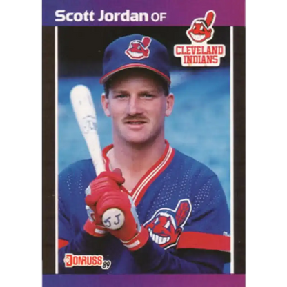 1989 Donruss #609 Scott Jordan NM-MT RC Rookie Cleveland Indians Baseball Card
