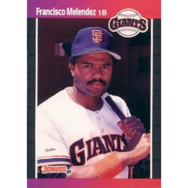 1989 Donruss #611 Francisco Melendez NM-MT RC Rookie San Francisco Giants Baseball Card - Baseball Card Single