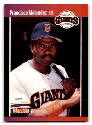 Vintage baseball card featuring Francisco Melendez of the San Francisco Giants, 611a Francisco Melendez