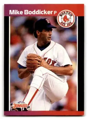 1989 Donruss baseball card featuring Mike Boddicker of the Boston Red Sox, 612a Mike Boddicker
