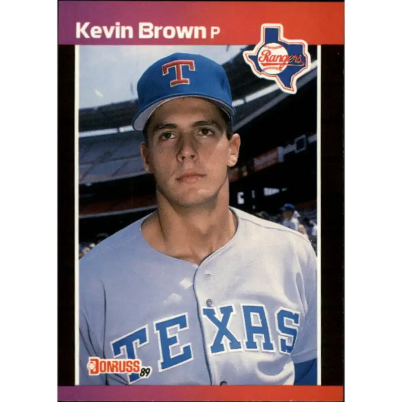 1989 Donruss #613 Kevin Brown DP NM-MT Texas Rangers Baseball Card - Baseball Card Single