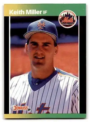 Keith Miller baseball card from the 1989 Donruss trading cards collection