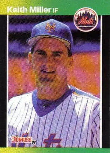1989 Donruss #623a Keith Miller DP NM Near Mint Mets ID:81470 - Baseball Card Single