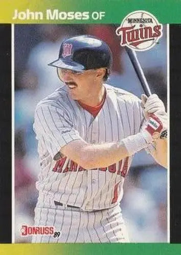 1989 Donruss #626b John Moses DP NM Near Mint Twins ID:81472 - Baseball Card Single