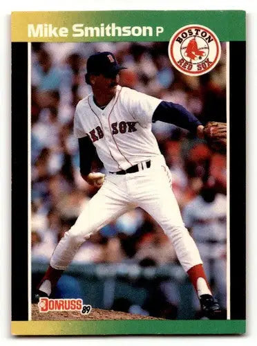 1989 Donruss Mike Smithson Boston Red Sox baseball card, EX/NM condition