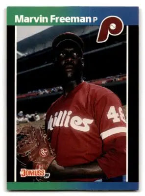 1989 Donruss Marvin Freeman baseball card 631b Marvin Freeman collectible image