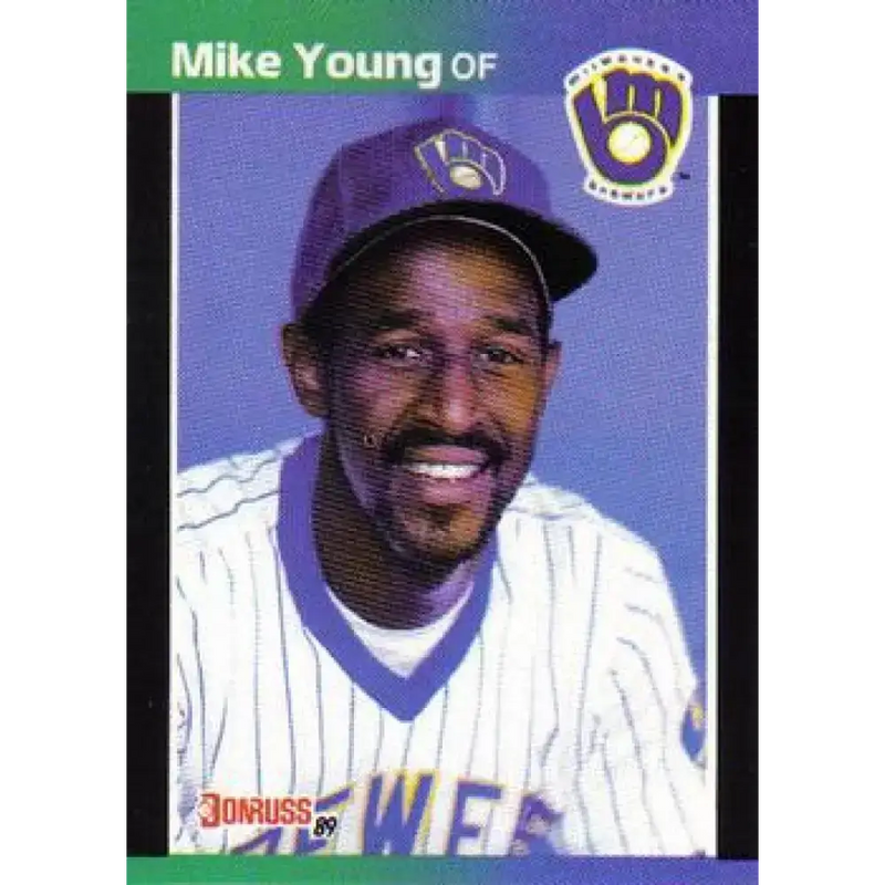 1989 Donruss #632 Mike Young DP NM-MT Milwaukee Brewers Baseball Card - Baseball Card Single